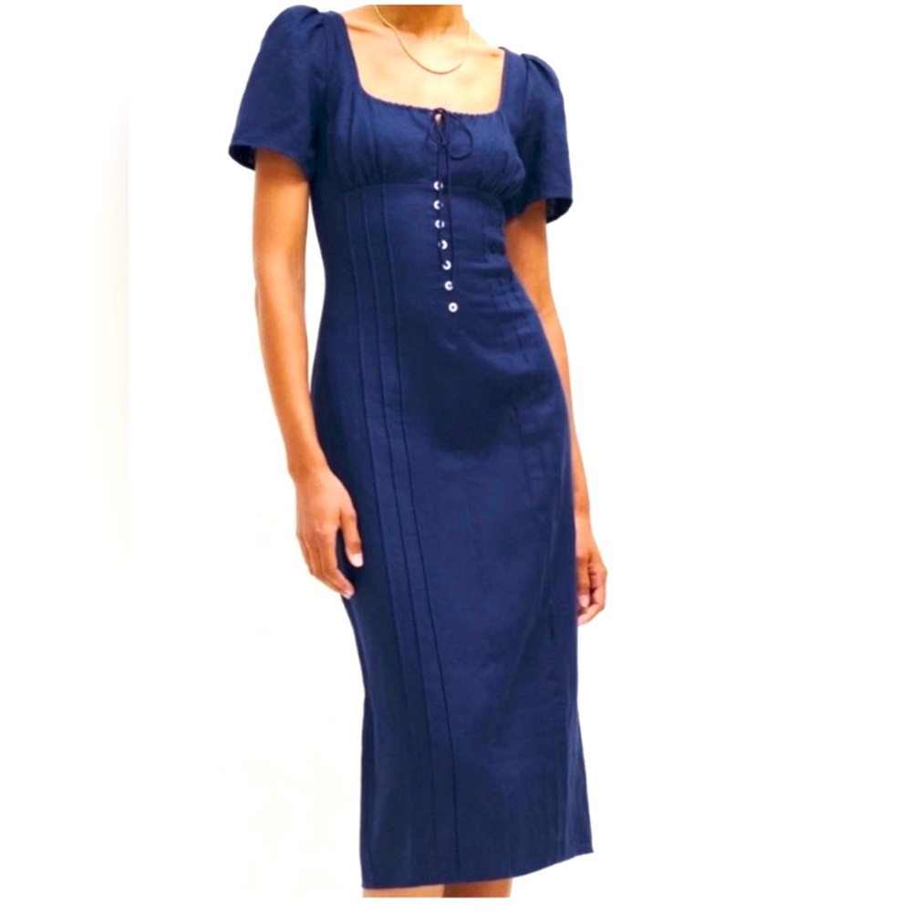 Reformation linen dress NWT